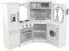 Kidkraft Ultimate Corner Kitchen With Lights Sounds White Kidkraft Corner Kitchen Play Kitchen Sets Play Kitchen