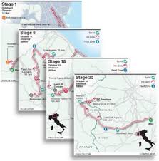 The map of the 2021 giro d'italia (image credit: Cycling Giro D Italia 2021 Stage Maps Infographic