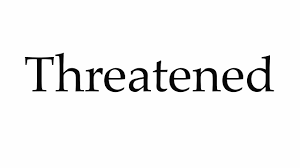 Adjective threatening causing alarm, as by being imminent; How To Pronounce Threatened Youtube