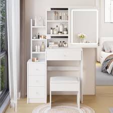 Left Bedside Cabinet Vanity Table
