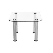 Slightly flared legs speaks to this group's casual inspirations, while a. Square Glass Coffee Table With Silver Legs City Furniture Hire