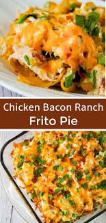 Chicken Bacon Ranch Frito Pie Is A Quick And Easy Dinner Recipe Using Rot Recipes Using Rotisserie Chicken Chicken Recipes Casserole Rotisserie Chicken Recipes
