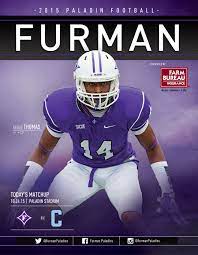The Furman Paladins Football Roster Card Furmanuniv Vs The Citadel October 24 2015 Collectible Card Features Reg Football Roster Football Furman Paladins