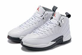 2019 New Air Jordan 12 Dark Grey White Dark Grey Gym Red 130690 160 Air Jordans Nike Shoes Air Max Cheap Nike Air Max