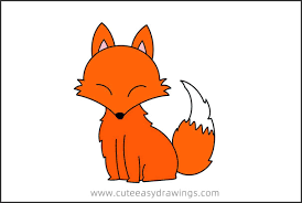 Up next is a pretty basic, and simple tutorial on drawing flames in a for kids manner. How To Draw A Sitting Fox Easy Step By Step For Kids Cute Easy Drawings