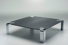 The glass top is stain resistant and incredibly easy to clean. Contemporary Coffee Table Flow Orsenigo Tempered Glass Square