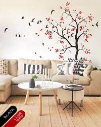 Earlier, the first generation of wall decals was made of only one color in different sizes. Modern Nursery Tree Wall Decal Large Wall Decal Tree Decor With Flying Birds Wall Mural Sticker Elegant Baby Nursery Baby Room Wall Tree Wall Decal Wall Decor