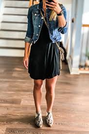 This Is My Favorite Casual Outfit Pair Your Favorite Denim Jacket With A T Shirt Dress Fini Print Boots Outfit Casual Shoes Outfit Comfortable Casual Outfits