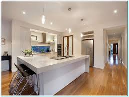 u shaped kitchen with island bench