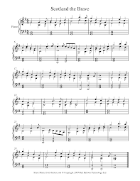 Scotland the brave (scottish gaelic: Scotland The Brave Sheet Music For Piano 8notes Com