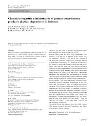 Search for popular ships globally. Pdf Chronic Intragastric Administration Of Gamma Butyrolactone Produces Physical Dependence In Baboons