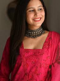 Gulabi Dori Fuchsia Pink Handblock Cotton Kurta with Pant and Dupatta