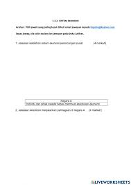 Rtc kuala linggi, melaka juga merupakan pelabuhan yang menjalankan aktiviti eksport. 1 2 2 Kelebihan Dan Kekurangan Sistem Ekonomi Worksheet