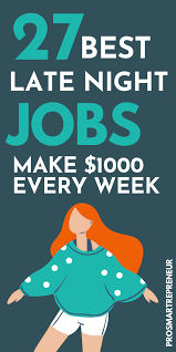 34 Real Part Time Night Or Evening Jobs From Home Make 1000 Week Night Jobs Work From Home Careers Working From Home
