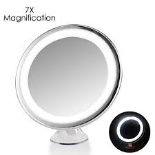 7x Magnifying Lighted Makeup Mirror Oenbopo 360 Rotation Warm Led Tap Light Bathroom Van Makeup Mirror With Lights Lighted Vanity Mirror Bathroom Vanity Mirror