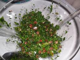 Taboule Libanesischer Petersiliensalat Rezept Rezept Petersiliensalat Agyptische Rezepte Petersilie