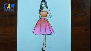 Pink Dress Drawing How To Draw Easy Girl With Beautiful Dress Youtube It is very simple to draw and looks beautiful. pink dress drawing how to draw easy girl with beautiful dress