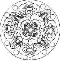 Fasching mandala 1ausmalbilder com mandalas generally have one identifiable mandalas can contain both geometric and organic forms. Fasching Mandala Im Kidsweb De