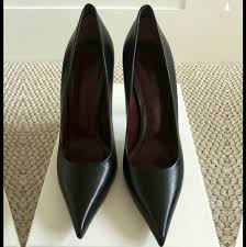 Celine Shoes Celine 7 5 37 5 Black Pointed Toe Leather