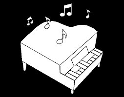 The petite grand is the smallest of all the horizontal pianos. Grand Piano Coloring Page Coloringcrew Com
