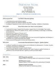 Exemple De Cv Ouvrier De Construction Exemple De Cv Info
