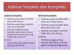 Terdapat dua jenis kalimat kompleks yakni kalimat kompleks parataktik dan kalimat kompleks hipotaktik. Pengertian Fungsi Serta Contoh Kalimat Kompleks Dan Simpleks