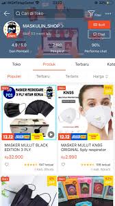 Olshop Masker Mulut Maskulin Shop Shopee Indonesia Di 2020 Pengikut Produk Hitam