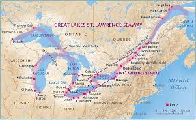 Välj bland ett stort urval liknande scener. St Lawrence Seaway Inland Superhighway Canadian Geographic Saint Lawrence Map Saint Lawrence Seaway