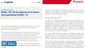 2.0.2 • public • published a year ago. Estan Desesperadas Senadores Denuncian A Afps Por Cartas A Afiliados Tras Aprobarse Retiro De 10 Opinion Biobiochile