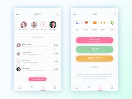 Activity App Concept Mobile Web Design Mobile App Inspiration Android App Design