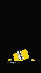 Black And Yellow Cartoon D Arttumblr Wallpaper Screen Pinterestch Simpson Wallpaper Iphone Iphone Cartoon Cartoon Wallpaper