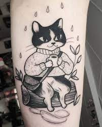 Agata Zlotko Piwowar Cat Tattoo Cute Cat Tattoo Cat Tattoo Lucky Cat Tattoo