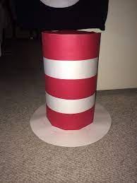 Dr Seuss Cat In The Hat Hat Made Out Of Heavy Duty Construction Paper Glue Staples Cost Me 2 Bucks To Mak Paper Hat Diy Crafts For Kids Supergirl Party