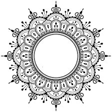 Www Freeprettythingsforyou Com Wp Content Uploads 2017 01 Free Decorative Shape Black Fptfy 2 Png Mandala Mandala Design Circle Drawing