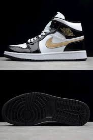 Air Jordan 1 Mid Patent Black White Gold Promotion New Arrival 2019 Air Jordan 1 Mid Patent Black Gold 852542 007 Shoes Sneakers Nike Air Jordans Shoes Sneakers Nik In 2020 Air Jordans Jordan 1 Mid Jordan 1