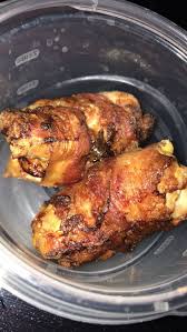 Air Fryer Bacon Wrapped Chicken Cooked On 350 For 15 Mins Then Flipped Over Cooked For Air Fryer Recipes Air Fryer Oven Recipes Air Fryer Recipes Chicken