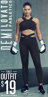 Fabletics Is Introducing The Demi Lovato Collection For A Limited Time Get Your First Outfit For Demi Lovato Workout Workout Clothes Stylish Workout Clothes