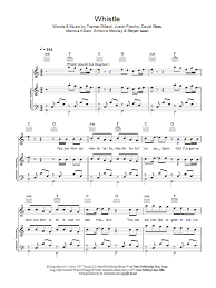 Released on 4 october 2011 in germany, and 4 march 2012 in the united kingdom, the song serves as the album's international lead single, and follows troublemaker as the album's second british single. Whistle Sheet Music Flo Rida Piano Vocal Guitar
