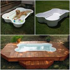 Pool Fur Den Hund Dog Bone Pool Dog House Diy Dog Pool