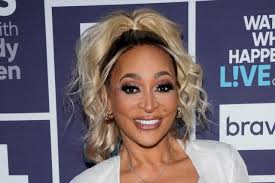 Karen Huger's Red H&M Pantsuit for Valentine's Day with Ray Huger