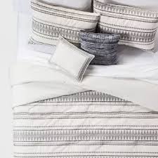 Black And Grey Comforter Set Full Cream Tatiana Global Woven Stripe Cotton Comforter Set 5pc In 2020 Comforter Sets Cotton Comforter Set Cotton Comforters