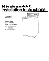 Manualslib has more than 1185 kitchenaid dishwasher manuals. Kitchenaid Dishwasher Installation Instructions Manual Pdf Download Manualslib