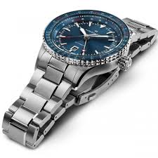 Для просмотра онлайн кликните на видео ⤵. Khaki Aviation Converter Auto Gmt 44m Steel Case With Blue Bezel Blue Dial With Nickel Indexes Steel Bracelet Hamilton Watch H76715140 Hamilton Watch
