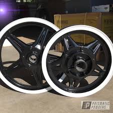Black And White Wheels Prismatic Powders Powder Coated Tow Tone Motorcycle Wheels Motorcycle Wheels Motorcycle Powder Coating