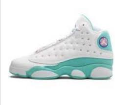Air Jordan 13 Gs Aurora Green 439358 100 2020 In 2020 Jordan Shoes Girls Hype Shoes Air Jordans