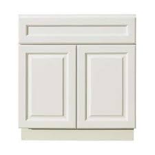 White is the style of today, tomorrow, and possibly forever, and raised panel cabinets, although usually formal, are popping up in all sorts of kitchens these days. Newport Assembled 24 In W X 21 In D X 34 5 In H Vanity Cabinet With