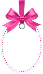 Label With Pink Bow Template Png Clip Art Bow Template Handmade Tags Clip Art