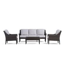 Harriet Outdoor Sofa Set With Fixed Chairs Chic Outdoor Furniture Outdoor Furniture Collections Outdoor Sofa Sets