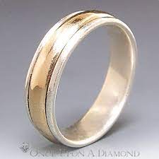James Avery Man S Wedding Band 14k Gold Sterling Two Etsy Cool Wedding Rings Mens Gold Wedding Band Vintage Engagement Rings Sapphire