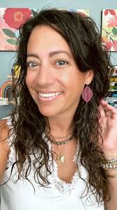 PURPLE Leather Earrings